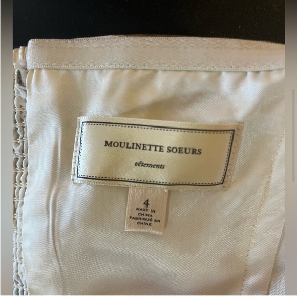 Moulinette Soeurs Vetements Copper/Cream Dress Size 4 - Picture 4 of 4